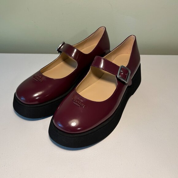 Coach Women's Vickie Leather Mary Jane Shoes - Picture 1 of 15